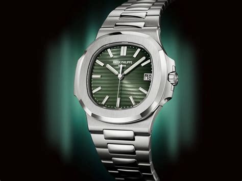 Patek Philippe Nautilus grünes Zifferblatt Herrenuhr 